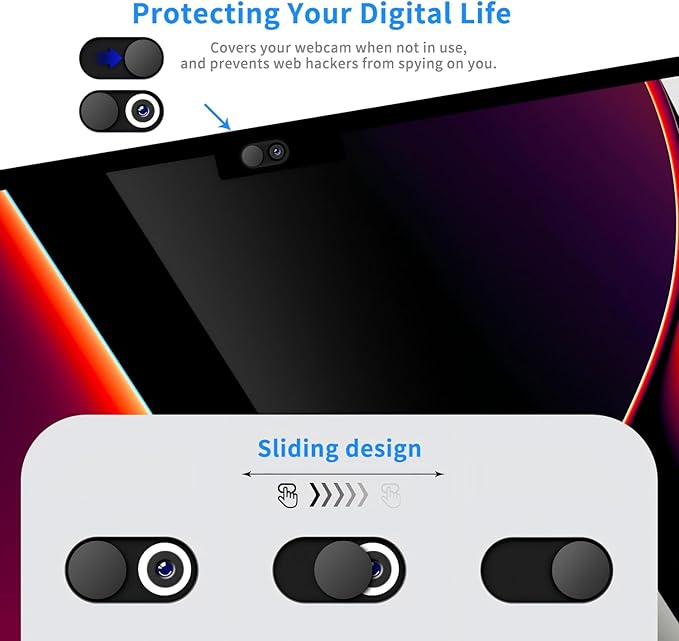 Metal Webcam Cover Slide, 0.022in Camera Cover - Image 6