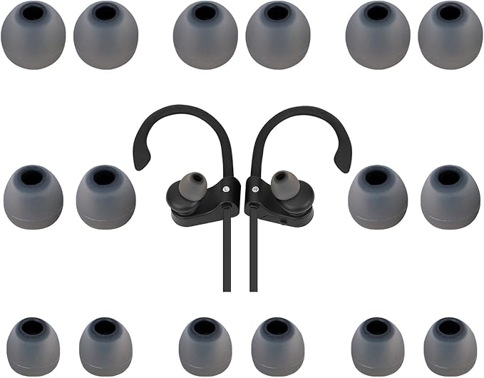Earbud Tips Ear Bud Tips Soft Anti Slip Washable and Reusable Silicone by Unknown