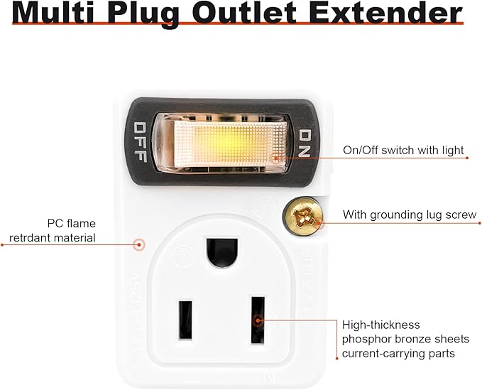 SYCON Adapter Outlet Extender - Image 2