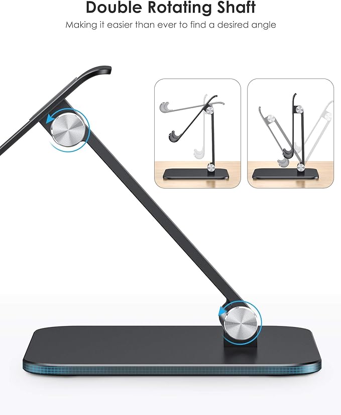 OMOTON Upgraded Adjustable Tablet Stand Holder, Heavy Duty Foldable Portable - Image 3