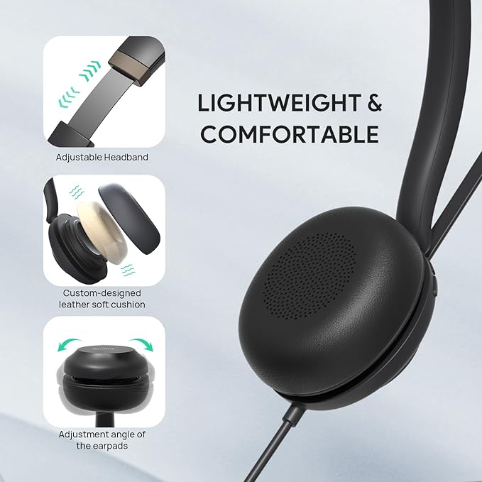 Yealink UH37 USB Headset with Noise Cancelling Microphone, Wired Headset - Image 3