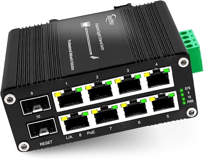 Industrial Managed 8 Port PoE Ethernet Switch by Xnyahitog