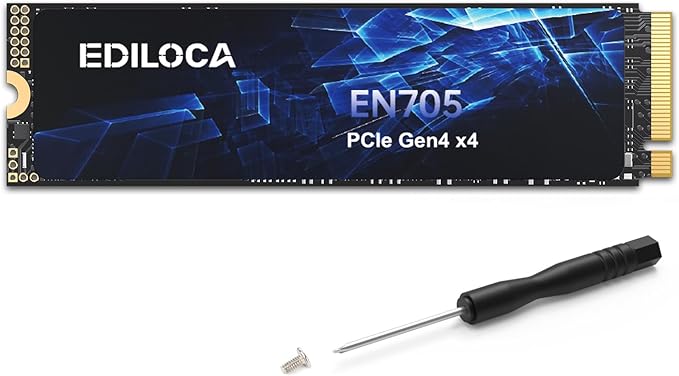 2TB SSD NVMe M.2 2280 PCIe Gen4 x4 Internal Solid State Drive by EDILOCA