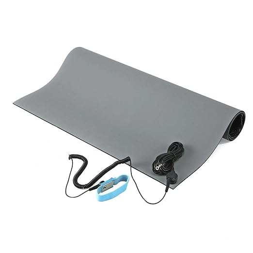MWRF Source ESD Mat Kit with Wrist Strap and Grounding Cord by MWRF+Source