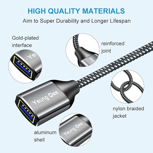 USB 3.0 Extension Cable 20 ft, 5Gbps High Speed USB 3.0 Type A Male to Female - Image 4