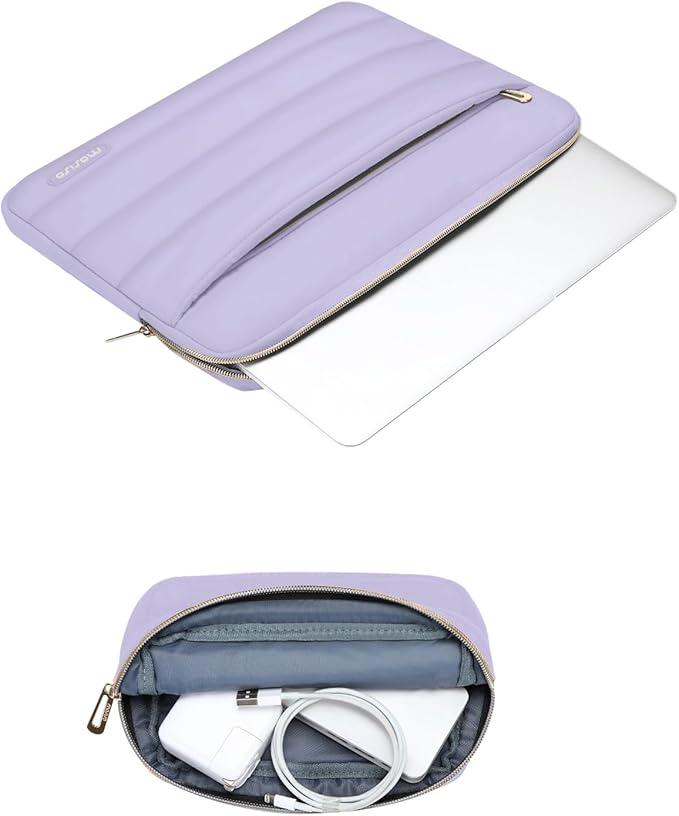 MOSISO 13.3 inch Laptop Case, 13-13.3 inch Puffy Laptop Sleeve Compatible - Image 2