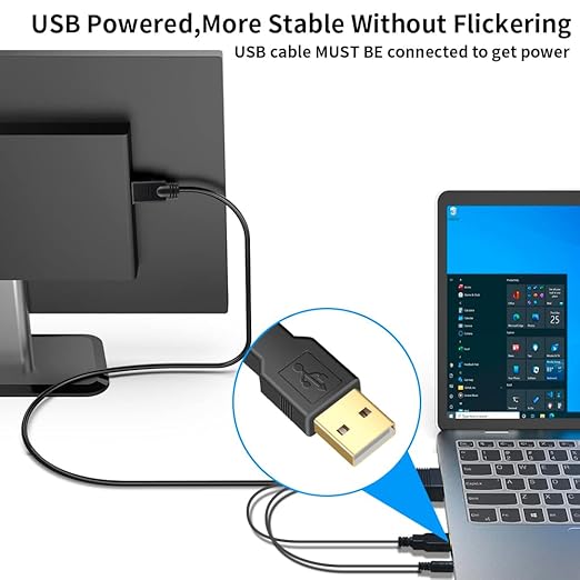VGA to HDMI Cable 3ft with Audio, VGA to HDMI Converter Adapter Cable - Image 6