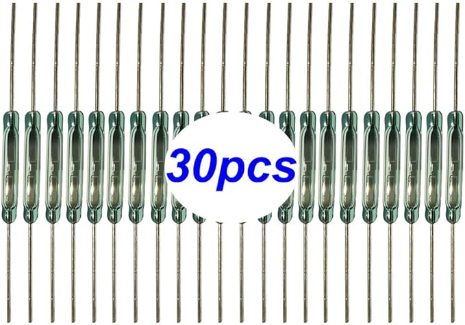 30pcs Reed Switch, Normally Open Magnetic Induction Switch, Miniature Reed by Gebildet
