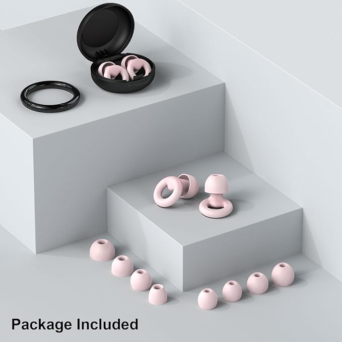 Ear Plugs for Sleeping, 2 Pairs of Reusable Earplugs for Noise Reduction - Image 7