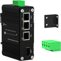 Mini Throncom 4 Ports Gigabit Industrial Fiber Ethernet Solar Switch Hardened by WelcometotheThroncom