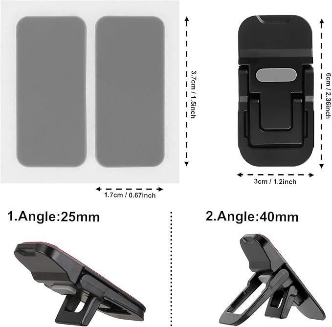 Bewudy 2 Pcs Portable Keyboard Stand, Dual Tilt Angle Adjustment, Foldable - Image 4