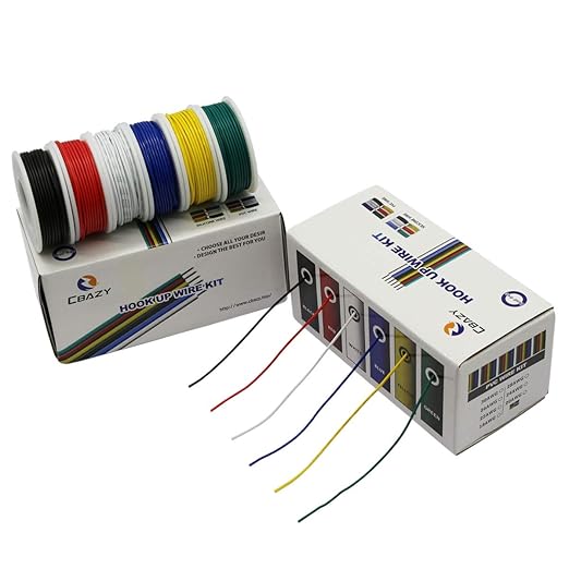Hook up Wire Kit 24 Gauge 6 Colors 32.8 feet Each Electrical Wire 24 AWG PVC - Image 5