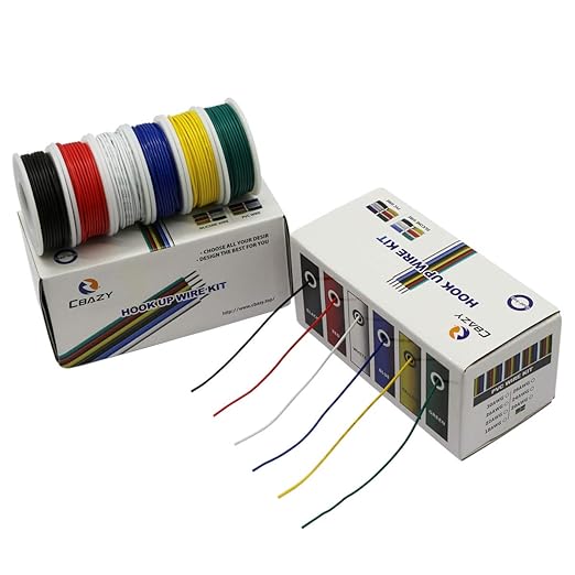 Hook up Wire Kit 26 Gauge 6 Colors 32.8 feet Each Electrical Wire 26 AWG PVC - Image 6