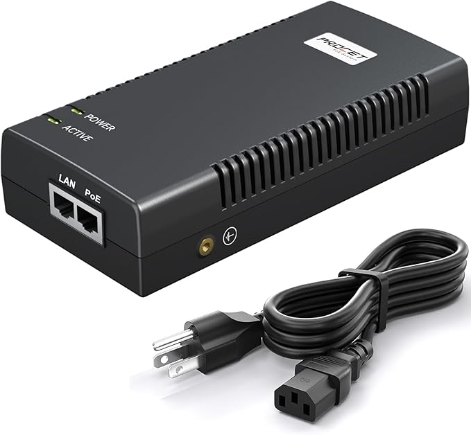 PROCET Gigabit PoE Iniector 90W PoE++ Power Injector by PROCETPOESystem