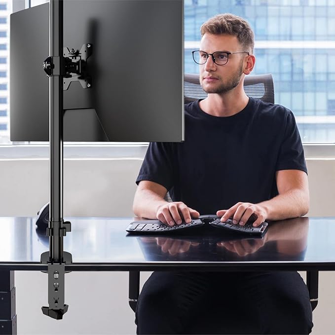Pholiten Single Tall Monitor Stand, Extra Tall 31 Inch Monitor Mount, Fully - Image 4