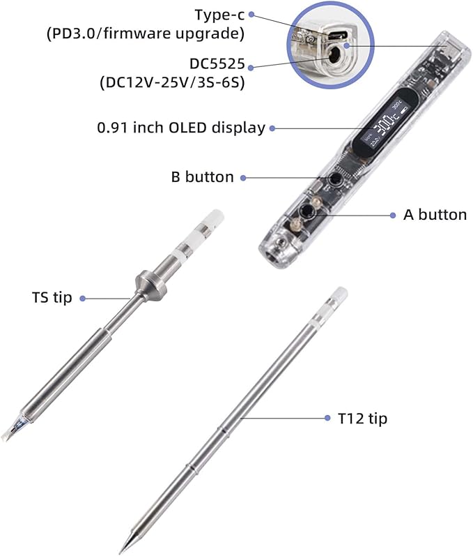 68W Electric Soldering Iron, SEQURE SI012 Pro Outdoor Portable Solder Iron - Image 7