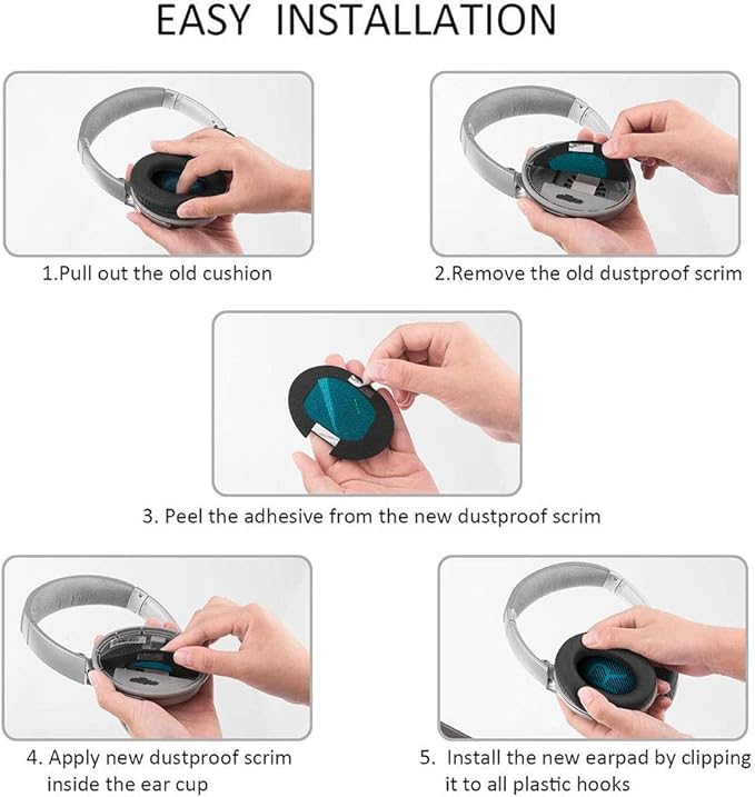 Qc35 Replacement Ear Pads for Bose - Image 4