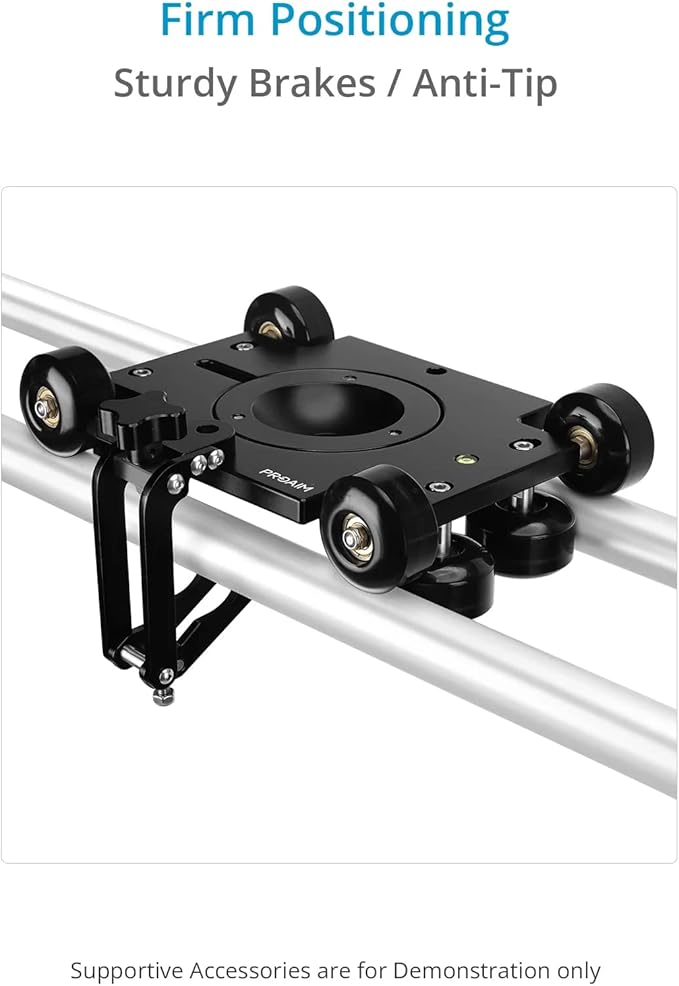PROAIM Polaris Mini Portable Video Camera Dolly w Universal Track Ends | - Image 8