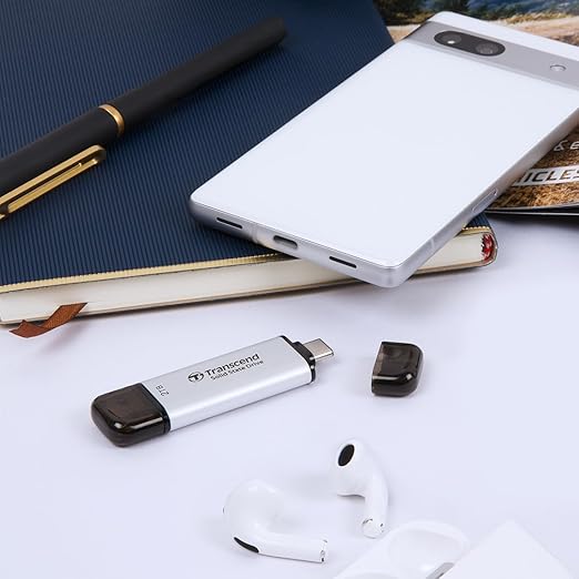 Transcend 1TB External SSD, USB 3.2 Gen 2 Portable SSD, 2-in-1 Type C &Type A - Image 6