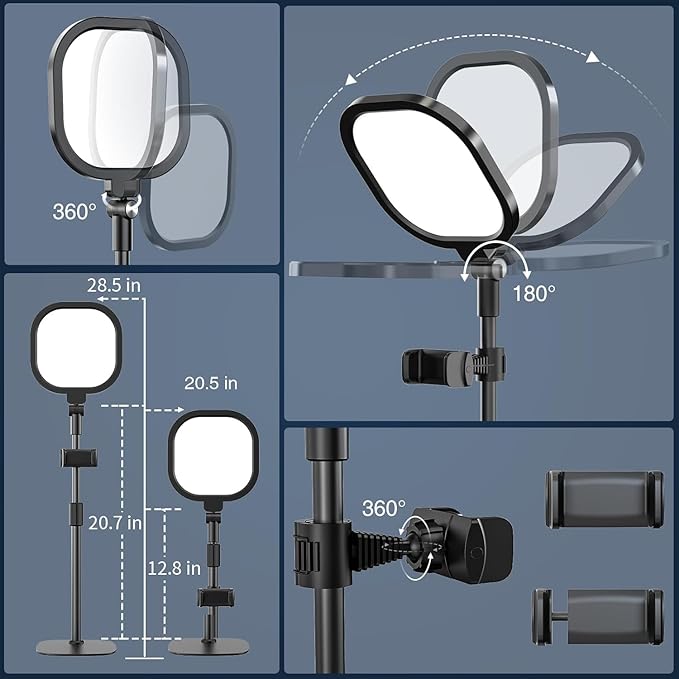 Video Conference Lighting for Zoom Meeting, Ring Light for Desk - Image 6
