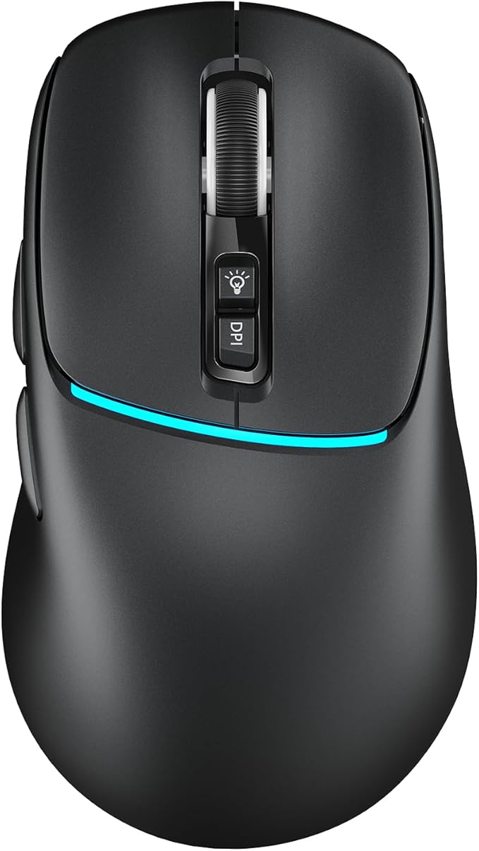 R108 Bluetooth Wireless Mouse – Dual Bluetooth ＆ 2.4GHz USB Receiver, 4 DPI by RAPIQUE
