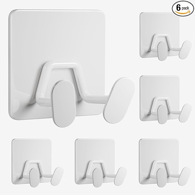 Adhesive Shower Hooks for Bathroom by susswiff