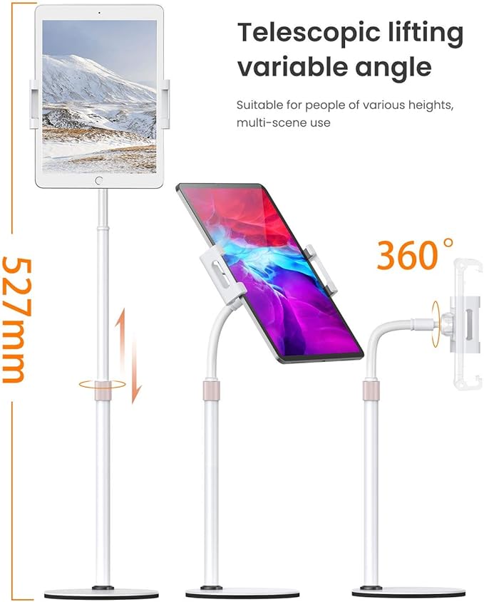 LISEN Tablet Stand Tablet Holder, Adjustable iPad Stands - Image 6