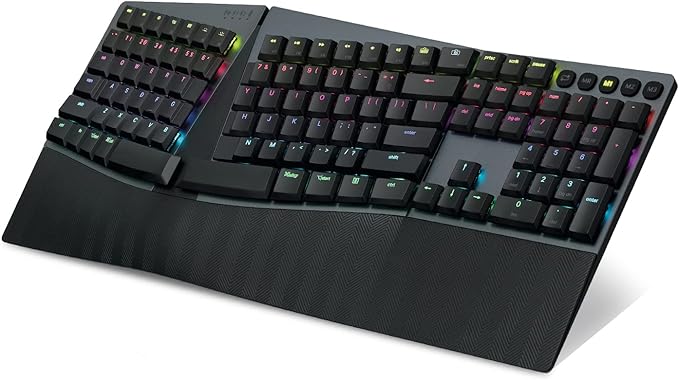Perixx PERIBOARD-835RD Wireless Ergonomic Mechanical Keyboard by PerixxComputerGmbH
