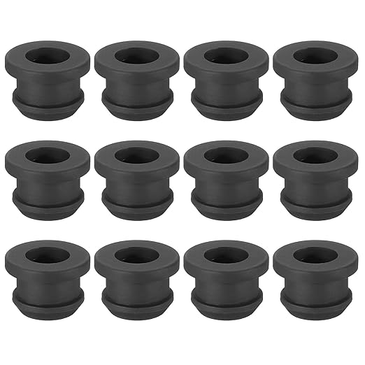 PATIKIL 10.5mm / 7/16 Inch Drill Hole, 5/16 Inch ID Rubber Grommets by PATIKIL