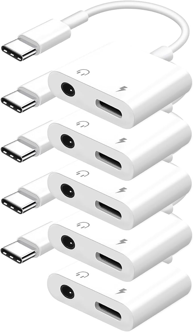 Seulliya USB C to 3.5mm Headphone Jack and Charger Adapter, 2-in-1 Audio & Fast by Seulliya