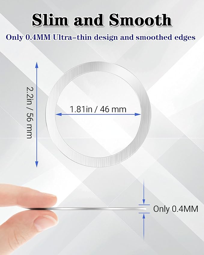Metal Rings 6PCS, Ultra-Thin for MagSafe Sticker, Magnetic Adapter, Phone Cases - Image 3