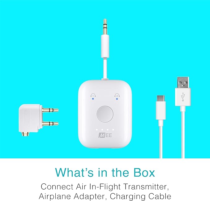 MEE audio Connect Air in-Flight Bluetooth Wireless Audio Transmitter, - Image 9
