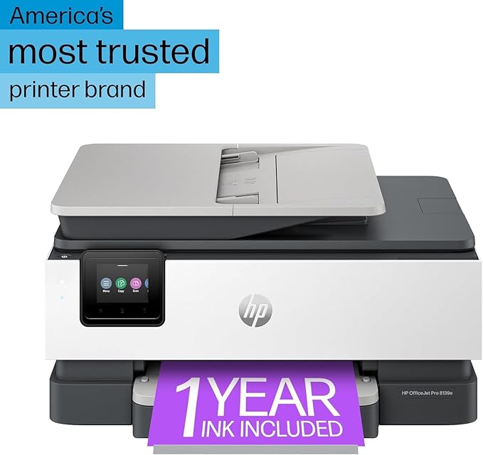 HP OfficeJet Pro 8139e Wireless All-in-One Color Inkjet Printer, Duplex - Image 2