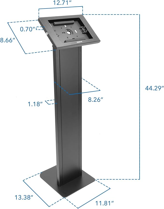 Mount-It! Anti-Theft Tablet Floor Stand Kiosk, Commercial Floor Kiosk - Image 7