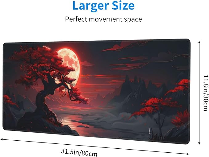 Extended Gaming Mouse Pad, Large Desk Mat XL Anime Mouse Pad Waterproof - Image 2