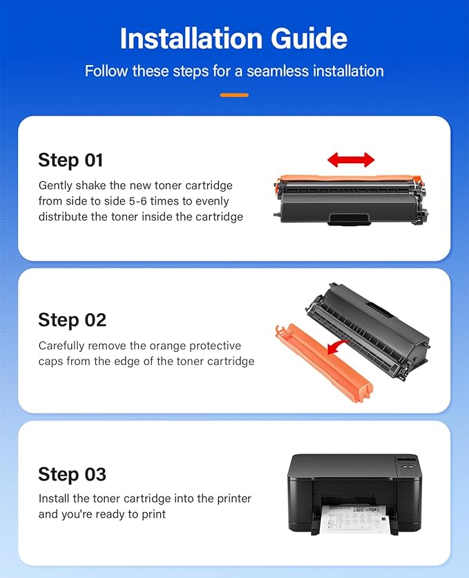 TN336 Toner Cartridge 4-Pack Replacement Compatible - Image 4