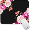 Square Mouse Pad Pretty Peony Flower, Personalized Premium-Textured Custom by Armanza