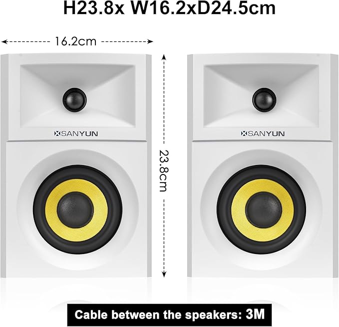 SW205 4" Bookshelf Speakers | Immersive HiFi Audio - Image 2