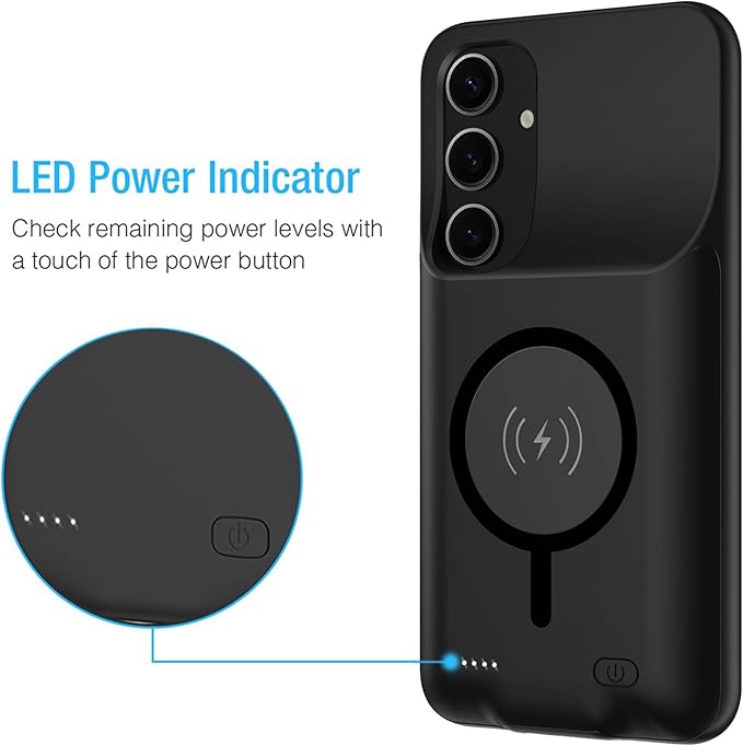 Battery Case for Galaxy A54, EnhancedUltra Thin Portable Protective Qi Wireless - Image 3
