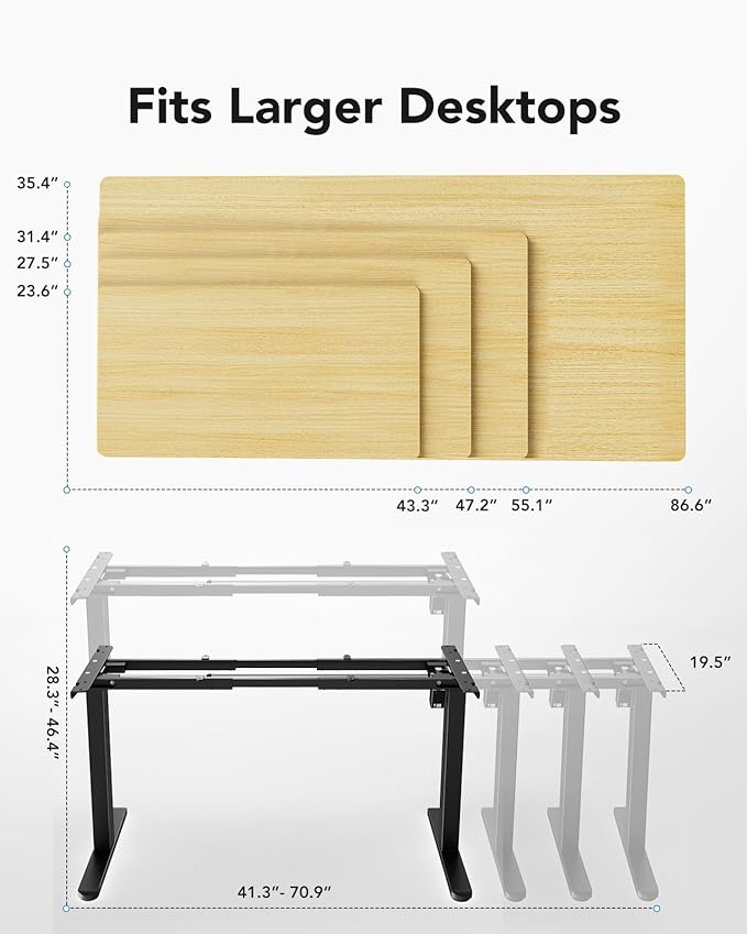 HUANUO Standing Desk Frame - Image 3