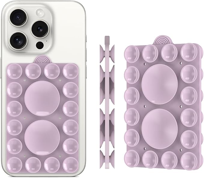 Double Sided Silicone Suction Phone Holder Mount, Compatible - Image 2