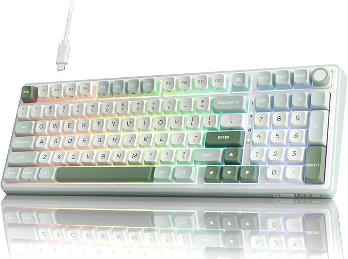 RK ROYAL KLUDGE R98 Pro Creamy Mechanical Keyboard, 96% Wired Gaming Keyboard by MechanicalGamingKeyboard