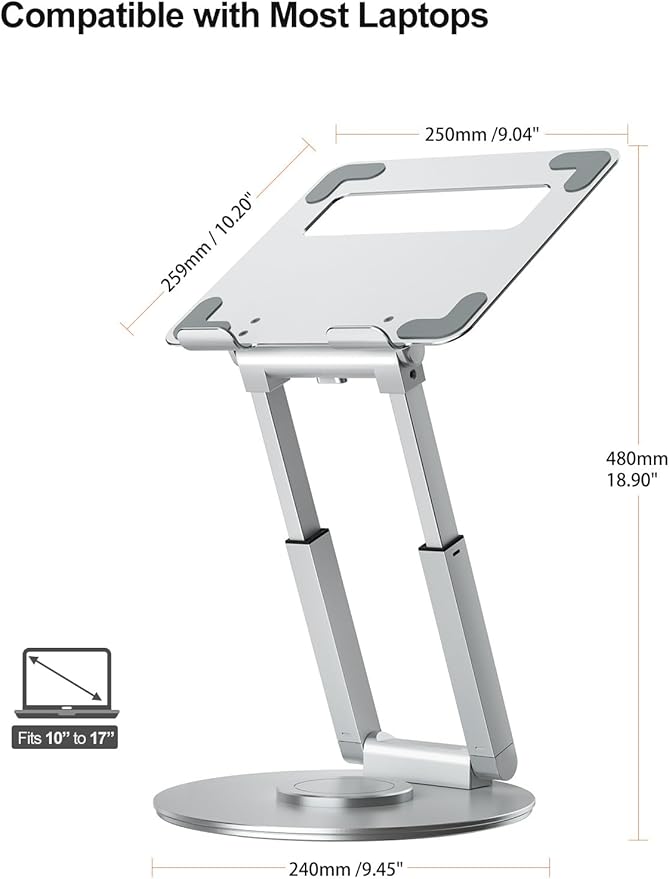 tounee Telescopic Laptop Stand for Desk - Image 4