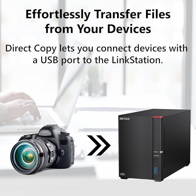 BUFFALO LinkStation 720 4TB 2-Bay Home Office Private Cloud Data Storage - Image 9