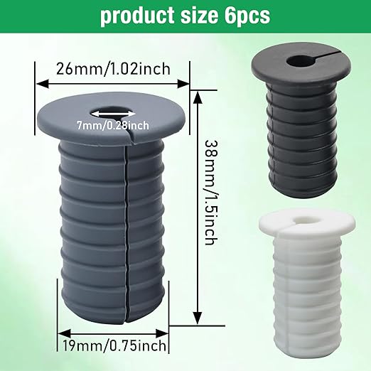 6pc Starlink Cable Grommet 3/4" Silicone Anti-Slip Wall Hole Pass Through Split - Image 7