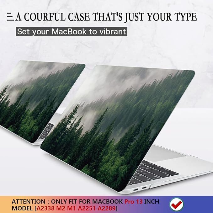 CISSOOK Compatible with MacBook Pro 13 inch Case M2 A2338 with Touch Bar 2023 - Image 3