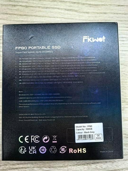 1TB External SSD, Portable SSD, USB 3.2 Gen2x2 External Solid State Drives - Image 11