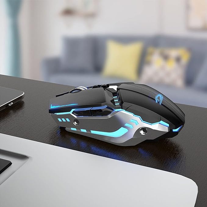 TENMOS T12 Wireless Gaming Mouse Rechargeable, 2.4G Silent Optical Wireless - Image 8
