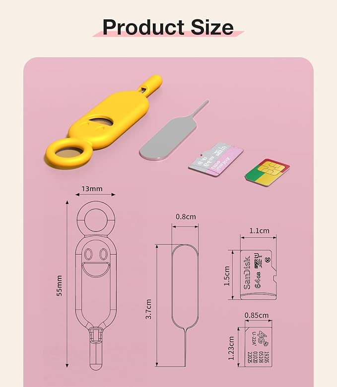 SIM Card Holder Contains Removal Openning Tool Tray Eject Pins 3 Pcs Needle - Image 7
