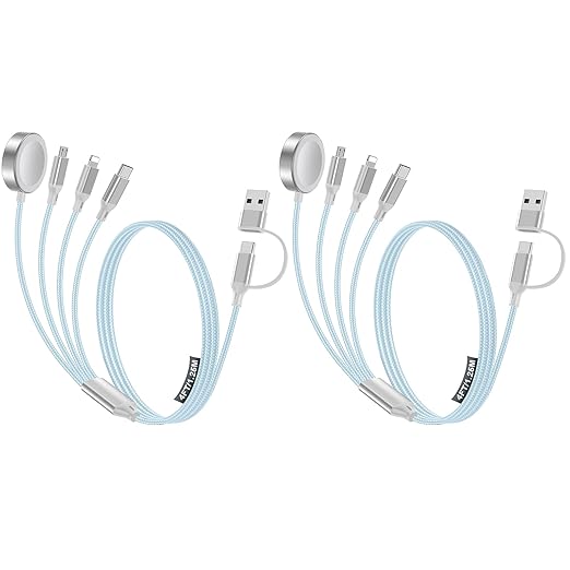 2 Pack Charging Cable for Apple Watch Charger/Samsung/iPhone Charger, by HitfineLLC